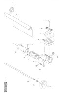 Shaft  Handle Diagram and Parts List for 327RX 2008-03 Husqvarna Brush Cutter