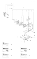 Starter 1 Diagram and Parts List for 327RX 2008-03 Husqvarna Brush Cutter
