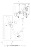 Handle  Controls Diagram and Parts List for 327RX 2009-10 Husqvarna Brush Cutter
