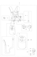 Harness Diagram and Parts List for 327RX 2009-10 Husqvarna Brush Cutter