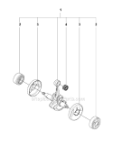 Crankshaft Diagram and Parts List for 327RX 2009-10 Husqvarna Brush Cutter
