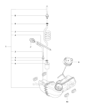 Fuel Tank Diagram and Parts List for 327RX 2012-01 Husqvarna Brush Cutter