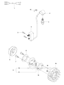 Ignition System  Clutch Diagram and Parts List for 327RX 2012-01 Husqvarna Brush Cutter