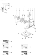 Starter 4 Diagram and Parts List for 327RX 2012-01 Husqvarna Brush Cutter