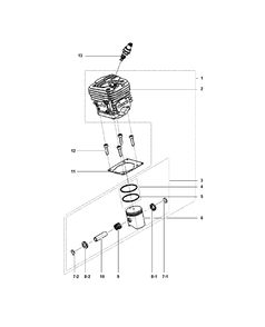 Part Location Diagram of 578410201 Husqvarna Spark Plug