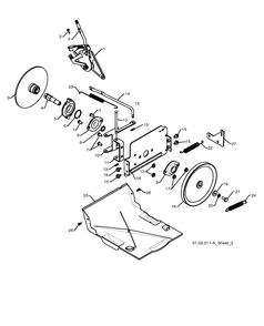 Drive 3 Diagram and Parts List for 15530SBLS 2009-08 Husqvarna Snow Blower