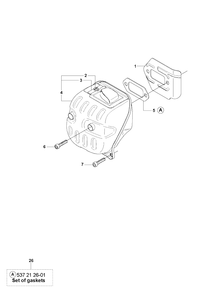 Muffler Diagram and Parts List for 570AUTOTUNE 20104500001 - 20130900000 Husqvarna Chainsaw