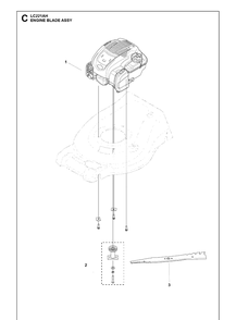 Part Location Diagram of 598452701 Husqvarna Blade Adapter Kit