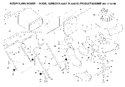 Frame And Engine Diagram and Parts List for R152SV (R152SVC, 954170233)(2004-10) Husqvarna Lawn Mower