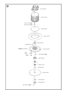 Blade Motor And Cutting Equipment Diagram and Parts List for 210C  Husqvarna Lawn Mower