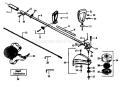 Page B Diagram and Parts List for 32RL 32 RL 1990-01 Husqvarna Trimmer