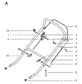 Part Location Diagram of 516631011 Husqvarna Handle