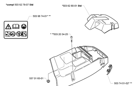 Covers Diagram and Parts List for 362XP 2005-05 Husqvarna Chainsaw