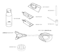 Accessories Diagram and Parts List for 333R 2005-06 Husqvarna Brush Cutter