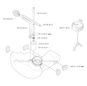 Fuel Tank Diagram and Parts List for 333R 2005-06 Husqvarna Brush Cutter