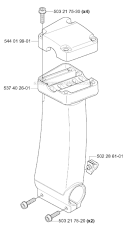 Tower Diagram and Parts List for 333R 2005-06 Husqvarna Brush Cutter