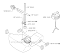 Fuel Tank Diagram and Parts List for 333R 2006-10 Husqvarna Brush Cutter