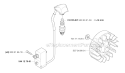 Ignition System Diagram and Parts List for 333R 2006-10 Husqvarna Brush Cutter