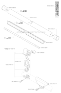 Shaft Diagram and Parts List for 333R 2006-10 Husqvarna Brush Cutter