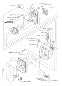 Carburetor  Air Filter Diagram and Parts List for 333R 2006-10 Husqvarna Brush Cutter