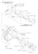Clutch Diagram and Parts List for 333R 2006-10 Husqvarna Brush Cutter