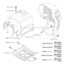 Cover Diagram and Parts List for 333R 2006-10 Husqvarna Brush Cutter