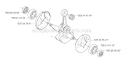 Crankshaft Diagram and Parts List for 333R 2006-10 Husqvarna Brush Cutter