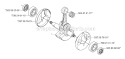 Crankshaft Diagram and Parts List for 333R 2007-01 Husqvarna Brush Cutter