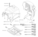 Cylinder Cover Diagram and Parts List for 333R 2007-01 Husqvarna Brush Cutter