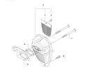 Muffler Diagram and Parts List for 333R 2008-10 Husqvarna Brush Cutter