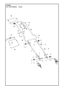 Part Location Diagram of 502517701 Husqvarna Handle