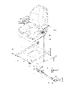 Seat Diagram and Parts List for P-ZT4822CA (966663801)(2011-11) Husqvarna Lawn Tractor