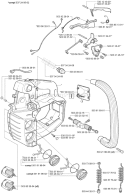 Page L Diagram and Parts List for 334T 334 T 2003-05 Husqvarna Chainsaw