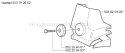 Page B Diagram and Parts List for 334T 334 T 2003-05 Husqvarna Chainsaw