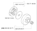 Page D Diagram and Parts List for 334T 334 T 2006-01 Husqvarna Chainsaw