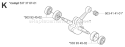 Part Location Diagram of 537376702 Husqvarna RP CRANKSHAFT
