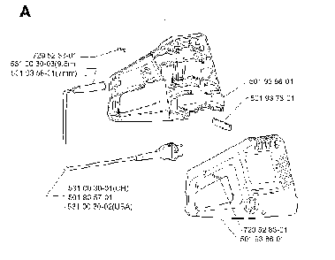 Cover Diagram and Parts List for 400H 1990-01 Husqvarna Trimmer