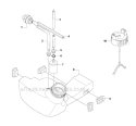 Fuel Tank Diagram and Parts List for 335FR 2008-10 Husqvarna Brush Cutter