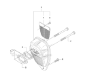 Muffler Diagram and Parts List for 335FR 2008-10 Husqvarna Brush Cutter