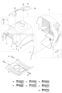 Cover 2 Diagram and Parts List for 335FR 2008-10 Husqvarna Brush Cutter