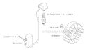 Ignition System Diagram and Parts List for 335RJX 2006-10 Husqvarna Brush Cutter