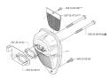 Muffler Diagram and Parts List for 335RJX 2006-10 Husqvarna Brush Cutter
