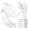 Cover Diagram and Parts List for 335RJX 2006-10 Husqvarna Brush Cutter