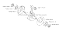 Crankshaft Diagram and Parts List for 335RJX 2006-10 Husqvarna Brush Cutter