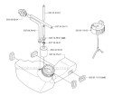 Fuel Tank Diagram and Parts List for 335RJX 2007-01 Husqvarna Brush Cutter