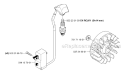 Ignition System Diagram and Parts List for 335RJX 2007-01 Husqvarna Brush Cutter