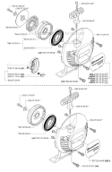 Starter Diagram and Parts List for 335RJX 2007-01 Husqvarna Brush Cutter