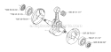 Crankshaft Diagram and Parts List for 335RJX 2007-01 Husqvarna Brush Cutter