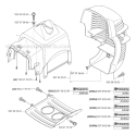 Cylinder Cover Diagram and Parts List for 335RJX 2007-01 Husqvarna Brush Cutter
