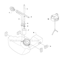 Fuel Tank Diagram and Parts List for 335RJX 2008-10 Husqvarna Brush Cutter